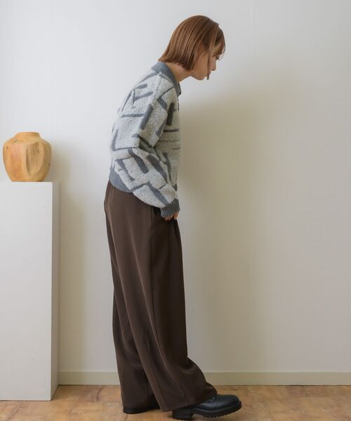 RETRO GIRL（レトロガール）の「ツイード風襟付きカーデ（カーディガン/ボレロ・レディース・ナチュラル/ライトグレー/ブラウン・FREE）」の12枚目の写真