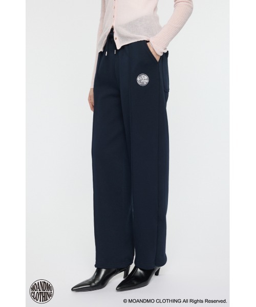 MOUSSY(マウジー)の「MOANDMO スウェットパンツ(スウェットパンツ・レディース・杢グレー/ネイビー・1/2)」の3枚目の写真