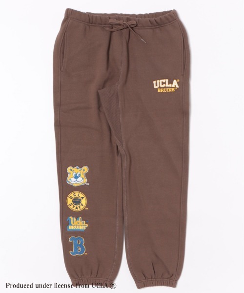 UCLA（ユーシーエルエー）の「【UCLA】 刺繍ロゴ450ゲージ裏毛裏起毛ロングパンツ スウェットパンツ（スウェットパンツ・メンズ・ホワイト/チャコールグレー/ブラウン・2/3）」の3枚目の写真