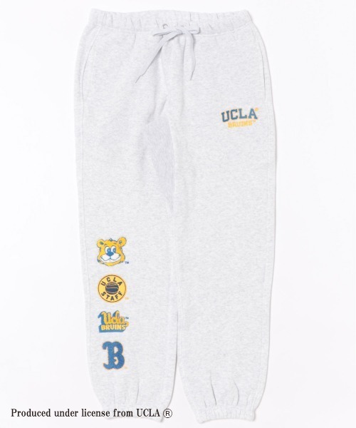 UCLA】 刺繍ロゴ450ゲージ裏毛裏起毛ロングパンツ スウェットパンツ