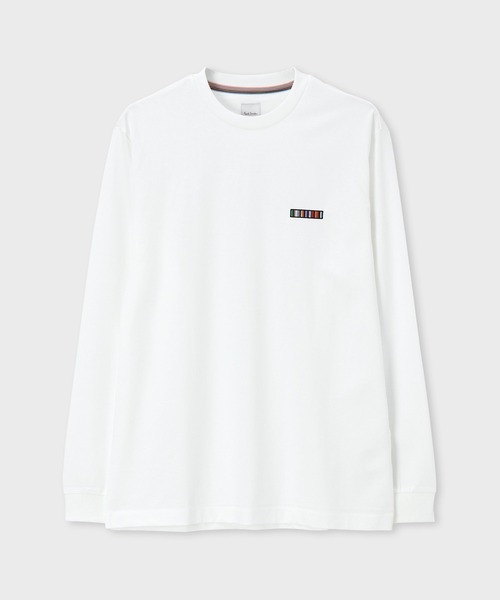 Paul Smith(ポールスミス)の「"Signature Stripe Bar" 長袖カットソー / 253557 049X(Tシャツ/カットソー・メンズ・ブラック/ホワイト・X-LARGE/LARGE/MEDIUM/SMALL/XX-LARGE)」の1枚目の写真