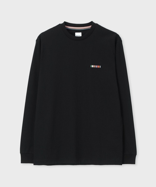 Paul Smith(ポールスミス)の「"Signature Stripe Bar" 長袖カットソー / 253557 049X(Tシャツ/カットソー・メンズ・ブラック/ホワイト・X-LARGE/LARGE/MEDIUM/SMALL/XX-LARGE)」の2枚目の写真