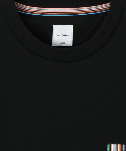 Paul Smith(ポールスミス)の「"Signature Stripe Bar" 長袖カットソー / 253557 049X(Tシャツ/カットソー・メンズ・ブラック/ホワイト・X-LARGE/LARGE/MEDIUM/SMALL/XX-LARGE)」の6枚目の写真