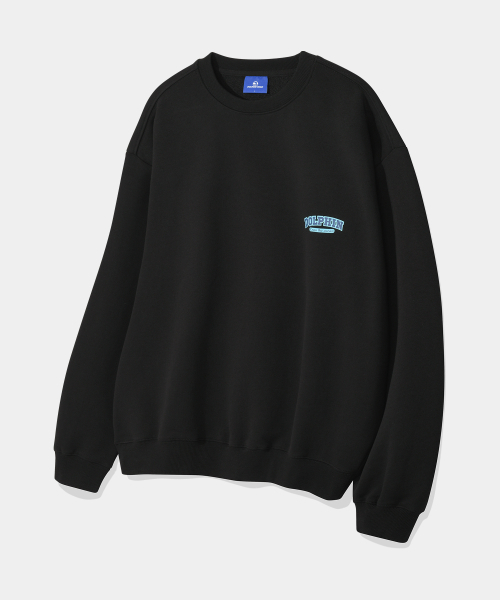 DOLPHIN WAVE APPAREL(ドルフィンウェーブアパレル)の「ドルフィンシリコンプリント スウェット ブラック(スウェット・メンズ・その他・MEDIUM/LARGE/X-LARGE)」の1枚目の写真
