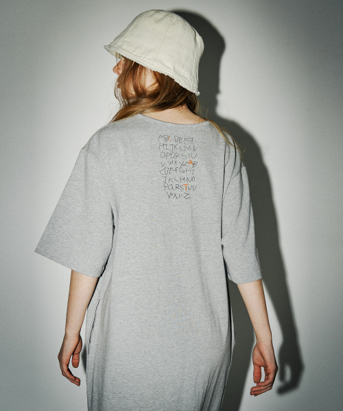 SARANAGI(サラナギ)の「SE054-DRESS(melange)(ワンピース・レディース・グレー・FREE)」の4枚目の写真
