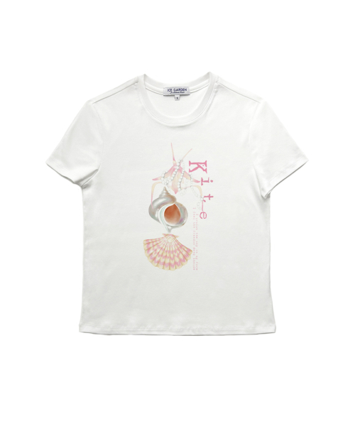 ICE GARDEN A.508(アイス ガーデン エイオーゴンパル)の「Kite Print T-shirt(Tシャツ/カットソー・レディース・ホワイト・SMALL/MEDIUM)」の2枚目の写真