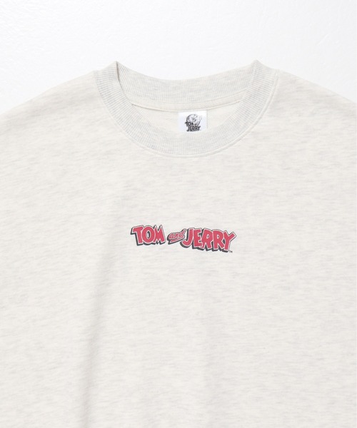Tom&Jerry(トムアンドジェリー)の「【TOM&JERRY/トムとジェリー】裏毛袖プリントクルーネックトレーナー(WIDE)(スウェット・レディース・オフホワイト/ブラック/パープル/オートミール・LARGE/MEDIUM)」の22枚目の写真