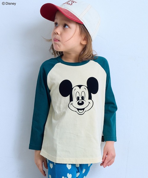 セール】【Disney】ミッキーマウス/ラグランロンT（Tシャツ
