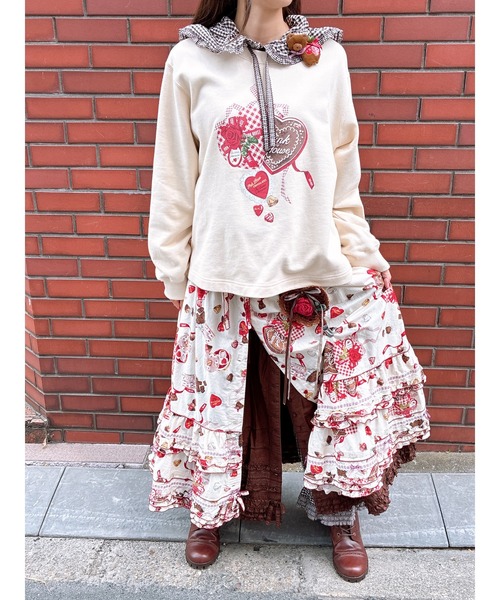 裾ギンガムチェック使いドロワーズ（その他パンツ）｜PINK HOUSE