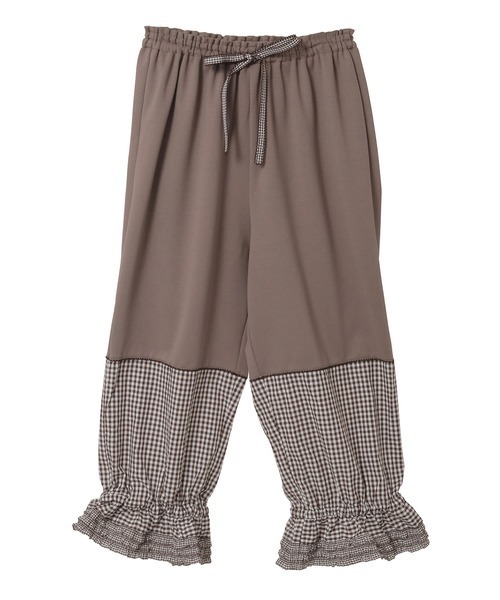 裾ギンガムチェック使いドロワーズ（その他パンツ）｜PINK HOUSE