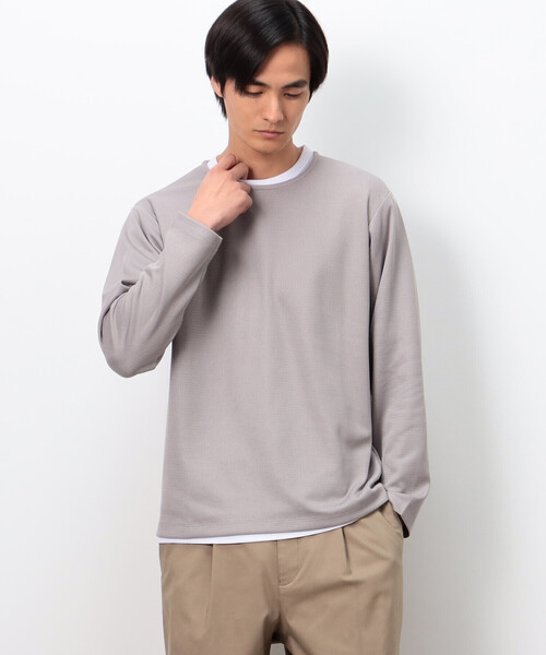 COMME CA ISM(コムサイズム)の「【セットアイテム】メッシュジャージ Tシャツセット(Tシャツ/カットソー・メンズ・グレー/チャコール・MEDIUM/LARGE)」の5枚目の写真