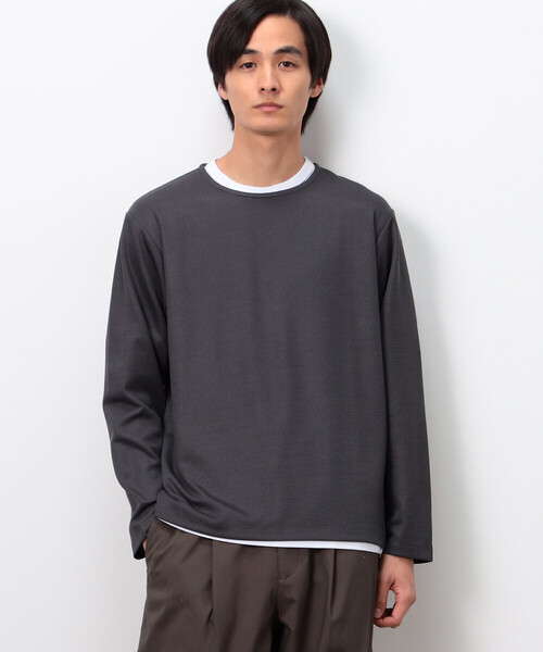COMME CA ISM(コムサイズム)の「【セットアイテム】メッシュジャージ Tシャツセット(Tシャツ/カットソー・メンズ・グレー/チャコール・MEDIUM/LARGE)」の8枚目の写真
