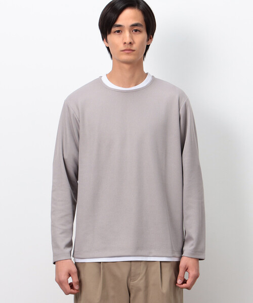 COMME CA ISM(コムサイズム)の「【セットアイテム】メッシュジャージ Tシャツセット(Tシャツ/カットソー・メンズ・グレー/チャコール・MEDIUM/LARGE)」の10枚目の写真