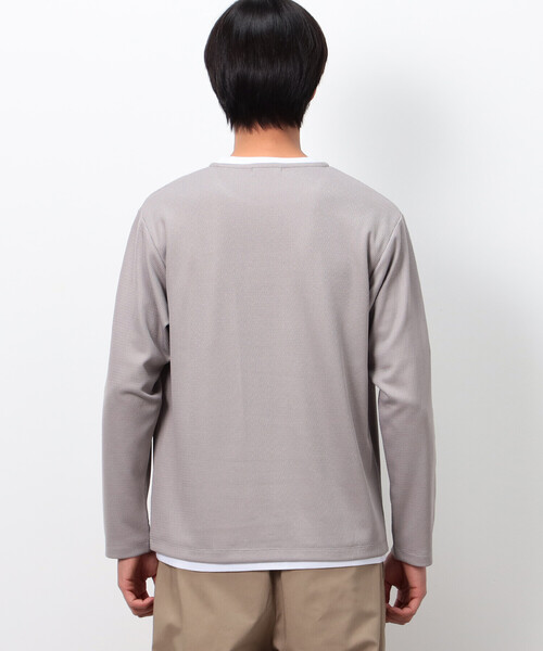 COMME CA ISM(コムサイズム)の「【セットアイテム】メッシュジャージ Tシャツセット(Tシャツ/カットソー・メンズ・グレー/チャコール・MEDIUM/LARGE)」の12枚目の写真