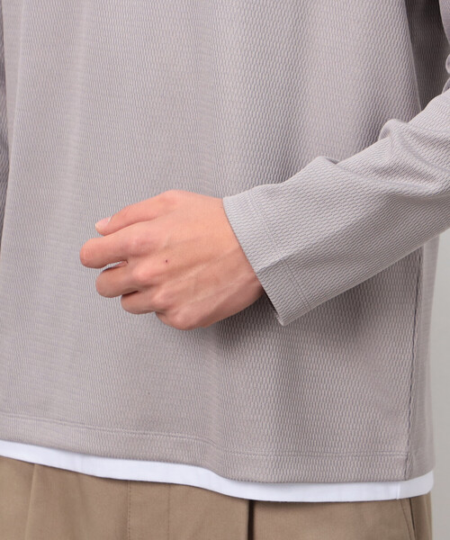 COMME CA ISM(コムサイズム)の「【セットアイテム】メッシュジャージ Tシャツセット(Tシャツ/カットソー・メンズ・グレー/チャコール・MEDIUM/LARGE)」の14枚目の写真