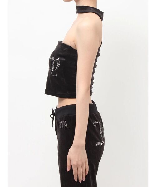 JUICY COUTURE（ジューシークチュール）の「GYDA×Juicy Couture GG JC Emboss Big Bling Velour Bustier（チューブトップ・レディース・ピンク/ブラック/ミント・FREE）」の13枚目の写真