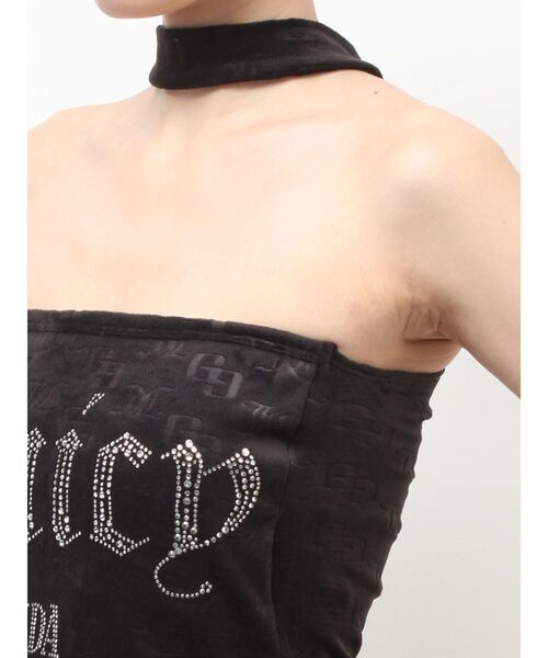 JUICY COUTURE（ジューシークチュール）の「GYDA×Juicy Couture GG JC Emboss Big Bling Velour Bustier（チューブトップ・レディース・ピンク/ブラック/ミント・FREE）」の16枚目の写真