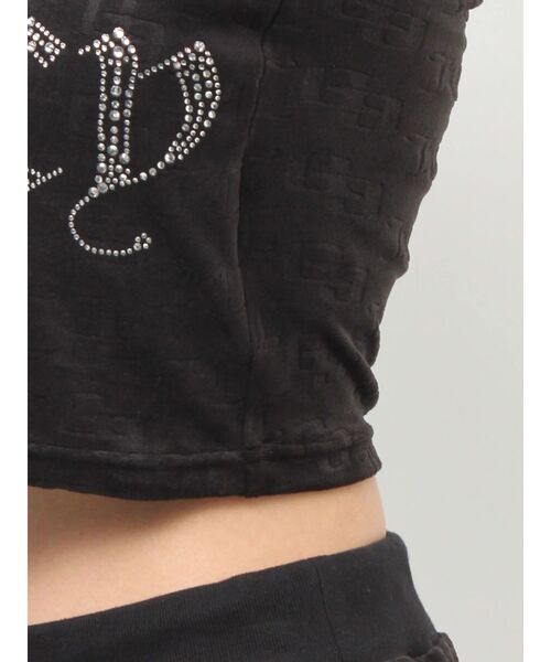 JUICY COUTURE（ジューシークチュール）の「GYDA×Juicy Couture GG JC Emboss Big Bling Velour Bustier（チューブトップ・レディース・ピンク/ブラック/ミント・FREE）」の17枚目の写真