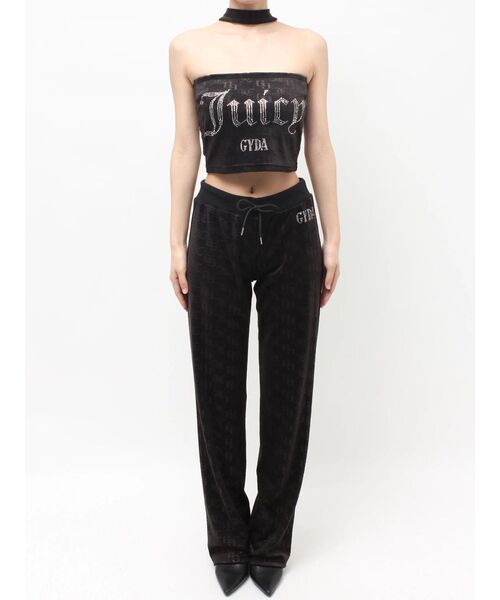 JUICY COUTURE（ジューシークチュール）の「GYDA×Juicy Couture GG JC Emboss Big Bling Velour Bustier（チューブトップ・レディース・ピンク/ブラック/ミント・FREE）」の19枚目の写真