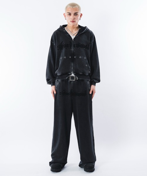 SHORT ROUND(ショートラウンド)の「SHORT ROUND/【26年春新作】ブリーチハトメZIPパーカー(パーカー・メンズ・グレー/ブラック系その他・MEDIUM/LARGE)」の21枚目の写真