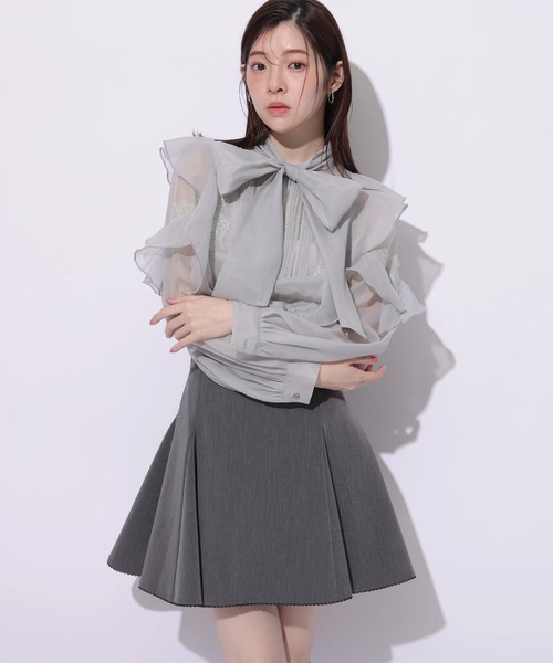 Rirandture（リランドチュール）の「サーキュラーフレアミニスカート（スカート・レディース・グレー・0/1/2）」の2枚目の写真