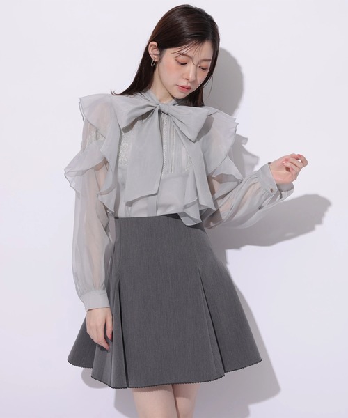 Rirandture（リランドチュール）の「サーキュラーフレアミニスカート（スカート・レディース・グレー・0/1/2）」の3枚目の写真