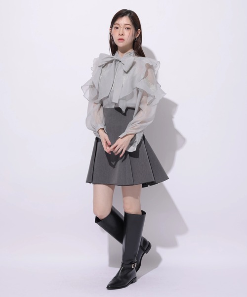 Rirandture（リランドチュール）の「サーキュラーフレアミニスカート（スカート・レディース・グレー・0/1/2）」の6枚目の写真