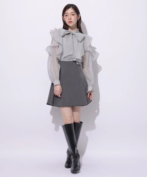 Rirandture（リランドチュール）の「サーキュラーフレアミニスカート（スカート・レディース・グレー・0/1/2）」の9枚目の写真
