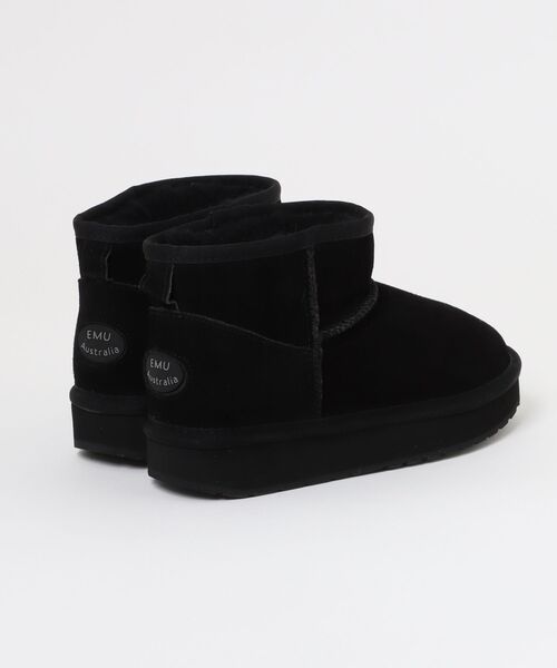 EMU Australia(エミューオーストラリア)の「PLATFORM MICRO WOOL 2.0 / 厚底ムートンブーツ(ブーツ・レディース・ブラック/ブラウン/チャコール・7/8/6)」の4枚目の写真