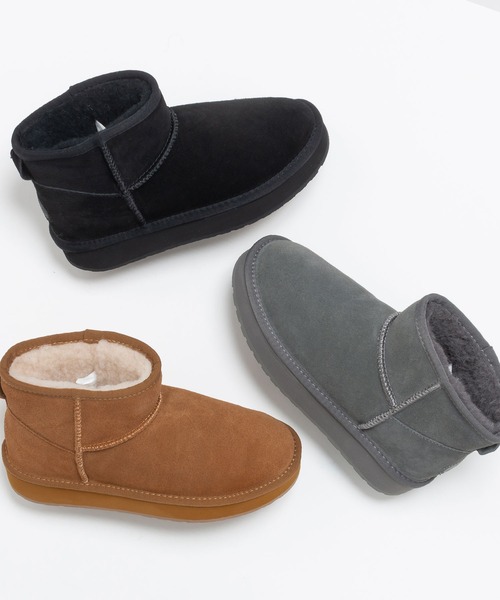 EMU Australia(エミューオーストラリア)の「PLATFORM MICRO WOOL 2.0 / 厚底ムートンブーツ(ブーツ・レディース・ブラック/ブラウン/チャコール・7/8/6)」の6枚目の写真