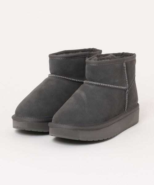EMU Australia(エミューオーストラリア)の「PLATFORM MICRO WOOL 2.0 / 厚底ムートンブーツ(ブーツ・レディース・ブラック/ブラウン/チャコール・7/8/6)」の10枚目の写真