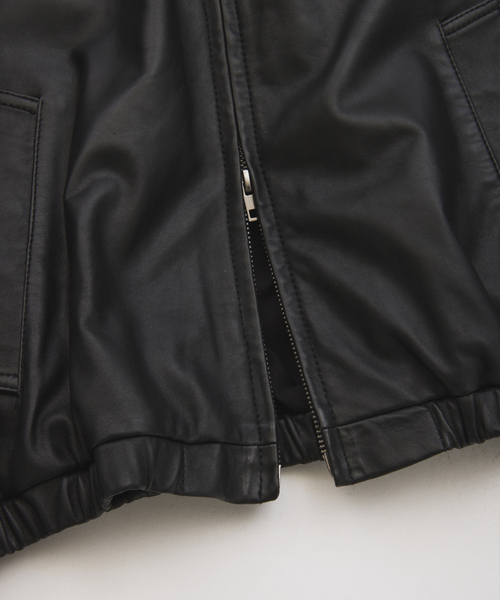 JOURNAL STANDARD relume(ジャーナルスタンダード レリューム)の「ラムレザー ジップジャケット(ライダースジャケット・メンズ・ブラック/ブラウン・MEDIUM/LARGE)」の21枚目の写真