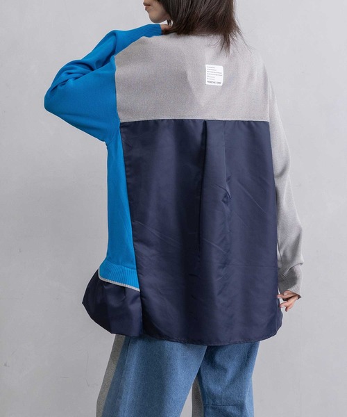 MARECHAL TERRE（マルシャルテル）の「レイヤードデザインニット（ニット/セーター・レディース・グレー/ネイビー/ブラック/アイボリー・MEDIUM）」の15枚目の写真