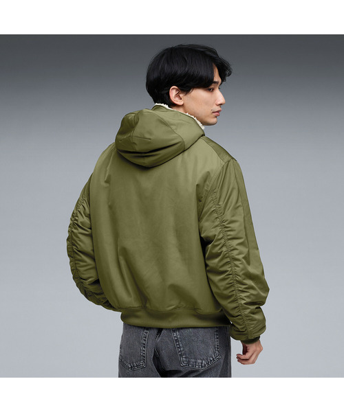 PUMA(プーマ)の「PUMA プーマ ユニセックス PUMA x モンスターハンターワイルズ アイルー リバ(ナイロンジャケット・メンズ・ブラック/カーキ・X-SMALL/SMALL/LARGE/MEDIUM/X-LARGE)」の18枚目の写真