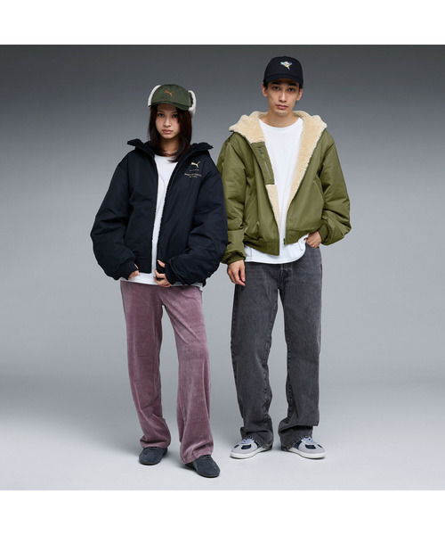 PUMA(プーマ)の「PUMA プーマ ユニセックス PUMA x モンスターハンターワイルズ アイルー リバ(ナイロンジャケット・メンズ・ブラック/カーキ・X-SMALL/SMALL/LARGE/MEDIUM/X-LARGE)」の15枚目の写真