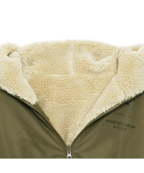 PUMA(プーマ)の「PUMA プーマ ユニセックス PUMA x モンスターハンターワイルズ アイルー リバ(ナイロンジャケット・メンズ・ブラック/カーキ・X-SMALL/SMALL/LARGE/MEDIUM/X-LARGE)」の9枚目の写真