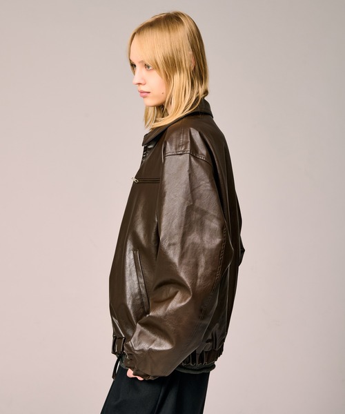 セール】REVERSIBLE CHECK SYNTHETIC BLOUSON / リバーシブルチェック