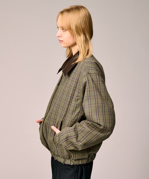 WETTEMPT REVERSIBLE CHECK BLOUSON 合皮 セール】REVERSIBLE CHECK SYNTHETIC BLOUSON / リバーシブルチェック