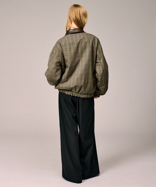 WETTEMPT REVERSIBLE CHECK BLOUSON 合皮 WETTEMPT ブルゾン アウター REVERSIBLE CHECK SYNTHETIC BLOUSON