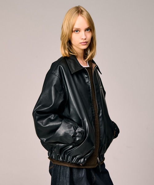 WETTEMPT(ウィテンプト)の「REVERSIBLE CHECK SYNTHETIC BLOUSON / リバーシブルチェック合皮ブルゾン(ブルゾン・メンズ・ブラック/ダークブラウン・SMALL/MEDIUM/LARGE)」の13枚目の写真