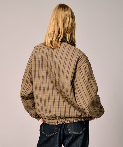 WETTEMPT(ウィテンプト)の「REVERSIBLE CHECK SYNTHETIC BLOUSON / リバーシブルチェック合皮ブルゾン(ブルゾン・メンズ・ブラック/ダークブラウン・SMALL/MEDIUM/LARGE)」の17枚目の写真