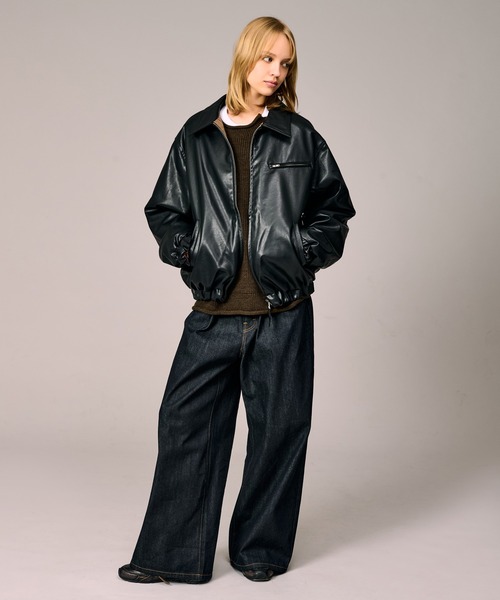 セール】REVERSIBLE CHECK SYNTHETIC BLOUSON / リバーシブルチェック