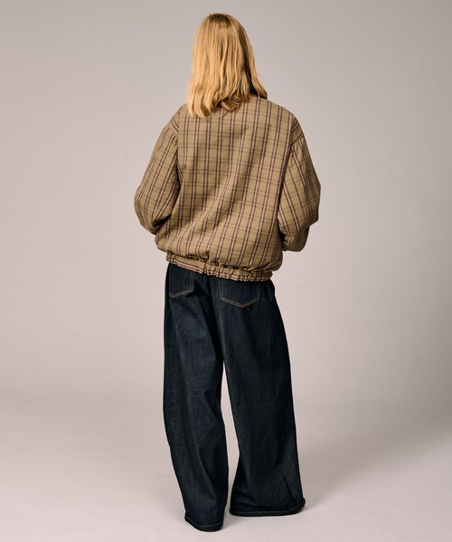 セール】REVERSIBLE CHECK SYNTHETIC BLOUSON / リバーシブルチェック