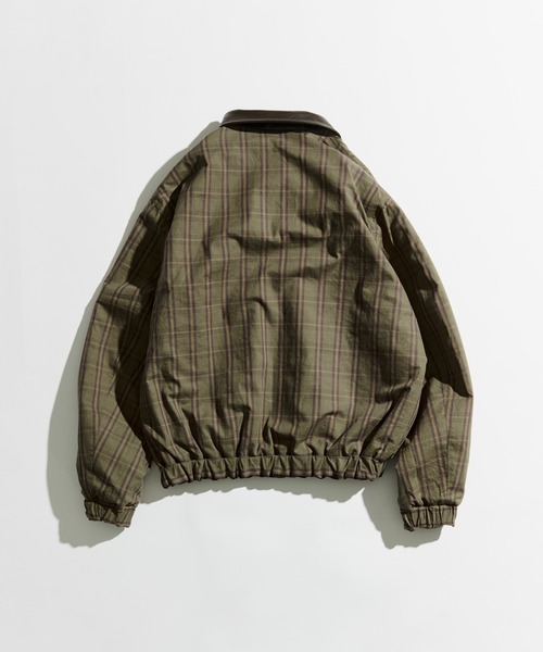 セール】REVERSIBLE CHECK SYNTHETIC BLOUSON / リバーシブルチェック