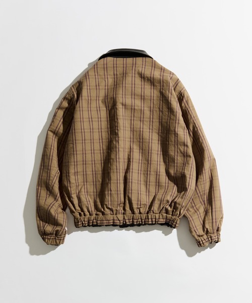 WETTEMPT(ウィテンプト)の「REVERSIBLE CHECK SYNTHETIC BLOUSON / リバーシブルチェック合皮ブルゾン(ブルゾン・メンズ・ブラック/ダークブラウン・SMALL/MEDIUM/LARGE)」の16枚目の写真
