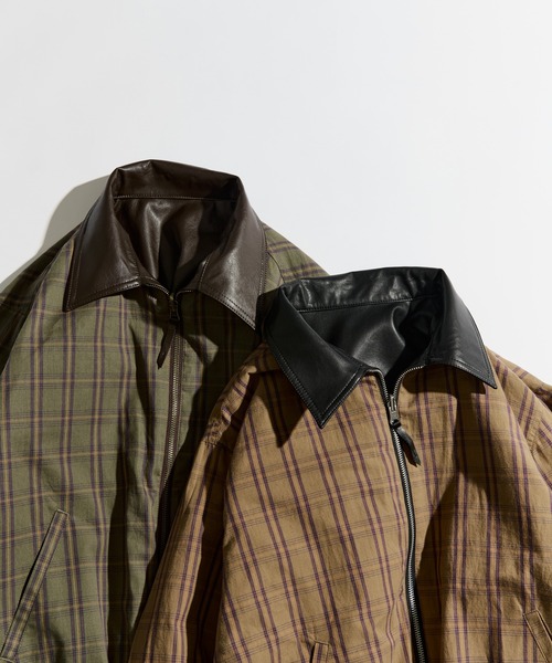 セール】REVERSIBLE CHECK SYNTHETIC BLOUSON / リバーシブルチェック