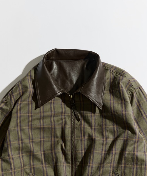 WETTEMPT REVERSIBLE CHECK BLOUSON 合皮 WETTEMPT REVERSIBLE CHECK BLOUSON 合皮 - メルカリ