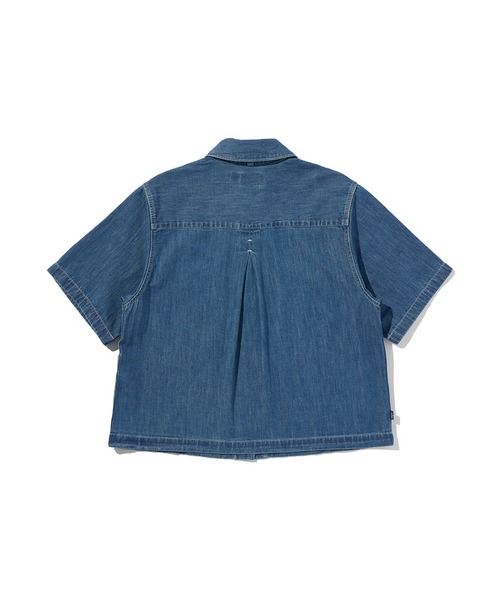 Levi's（リーバイス）の「Levi's/リーバイス BLUETAB(TM) カフェトップ ショートスリーブシャツ（シャツ/ブラウス・レディース・インディゴブルー・M/S/XS）」の4枚目の写真