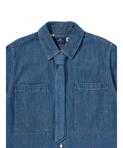 Levi's（リーバイス）の「Levi's/リーバイス BLUETAB(TM) カフェトップ ショートスリーブシャツ（シャツ/ブラウス・レディース・インディゴブルー・M/S/XS）」の5枚目の写真
