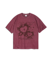 ハートクラブ ピグメント半袖Tシャツ